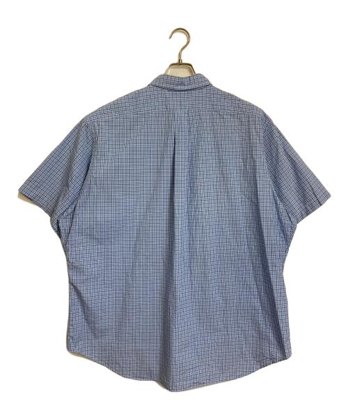 POLO（ポロ・ラルフローレン）POLO (ポロ) 【古着】ボタンダウンシャツ　半袖シャツ　ワンポイント刺繍シャツ　ポニー刺繍　shirt   オーバーサイズ ネイビー サイズ:18/XXLの古着・服飾アイテム