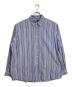 POLO RALPH LAUREN（ポロ・ラルフローレン）の古着「【古着】ストライプシャツ　長袖シャツ　オーバーサイズ」｜パープル×ホワイト