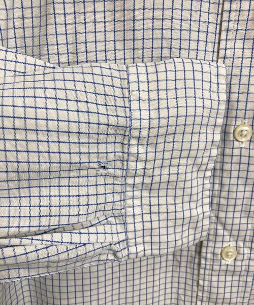 POLO RALPH LAUREN（ポロ・ラルフローレン）POLO RALPH LAUREN (ポロ・ラルフローレン) 【古着】チェックシャツ　長袖シャツ　オーバーサイズ　ポニー刺繍 ホワイト×ブルー サイズ:17 34/35の古着・服飾アイテム