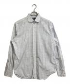 POLO RALPH LAURENポロ・ラルフローレン）の古着「チェックシャツ　長袖シャツ　オーバーサイズ」｜ホワイト