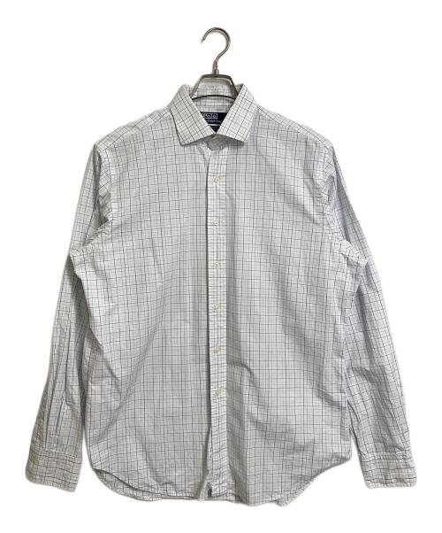 POLO RALPH LAUREN（ポロ・ラルフローレン）POLO RALPH LAUREN (ポロ・ラルフローレン) チェックシャツ　長袖シャツ　オーバーサイズ ホワイト サイズ:16 1/2 36/37の古着・服飾アイテム