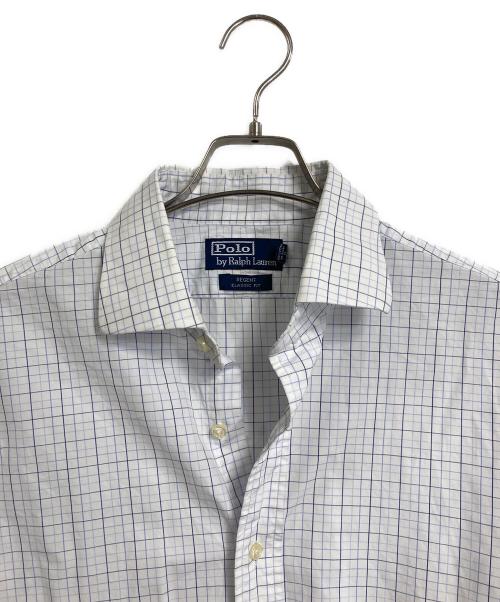 POLO RALPH LAUREN（ポロ・ラルフローレン）POLO RALPH LAUREN (ポロ・ラルフローレン) チェックシャツ　長袖シャツ　オーバーサイズ ホワイト サイズ:16 1/2 36/37の古着・服飾アイテム