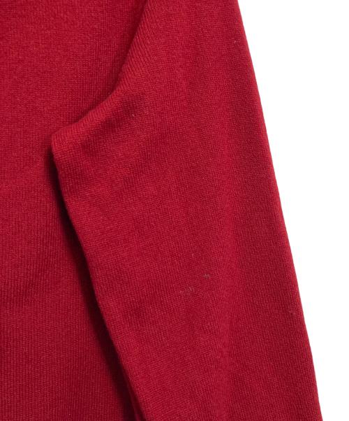 POLO RALPH LAUREN（ポロ・ラルフローレン）POLO RALPH LAUREN (ポロ・ラルフローレン) Vネックニット　ポニー刺繍ニット　長袖ニット　ウールニット レッド サイズ:Sの古着・服飾アイテム