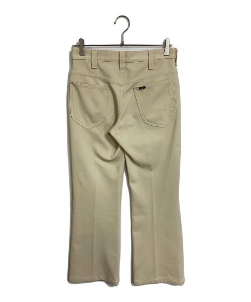 LEE（リー）LEE (リー) 【古着】80’Ｓパンツ　フレアパンツ　ヴィンテージ　80年代　タロンジップ ベージュ サイズ:実寸参照の古着・服飾アイテム