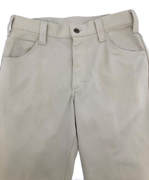 LEE（リー）LEE (リー) 【古着】80’Ｓパンツ　フレアパンツ　ヴィンテージ　80年代　タロンジップ ベージュ サイズ:実寸参照の古着・服飾アイテム