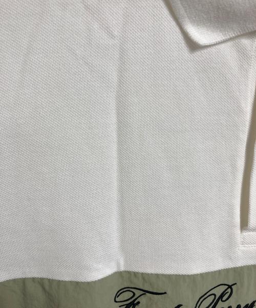FRED PERRY（フレッドペリー）FRED PERRY (フレッドペリー) ロゴ刺繍ポロシャツ　半袖シャツ ホワイト サイズ:Lの古着・服飾アイテム
