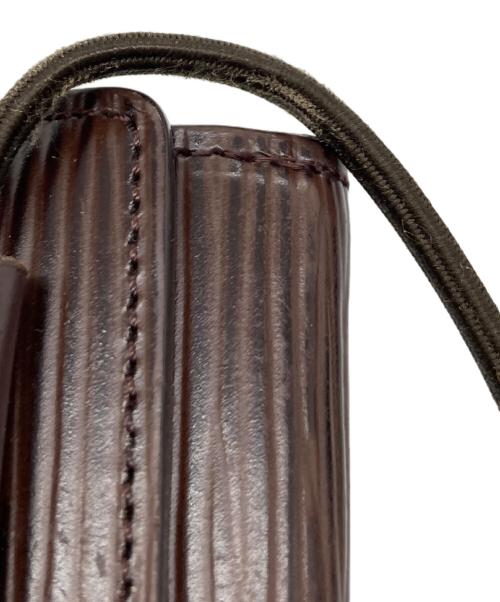 LOUIS VUITTON（ルイ ヴィトン）LOUIS VUITTON (ルイ ヴィトン) エピ 三つ折り財布 ポルトフォイユ エラスティック モカ　ウォレット　ミニウォレット　コンパクト ブラウン サイズ:実寸参照の古着・服飾アイテム