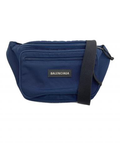 BALENCIAGA ボディバッグ ネイビー 中型 中古・古着通販】BALENCIAGA (バレンシアガ) エクスプローラー ベルト