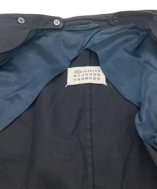 MARTIN MARGIELA（マルタン・マルジェラ）MARTIN MARGIELA (マルタン・マルジェラ) ラペルドッキングサイドカットジャケット ４つタグ　09SS ラペル着脱可 本人期 ここのえ期 ネイビー サイズ:38の古着・服飾アイテム