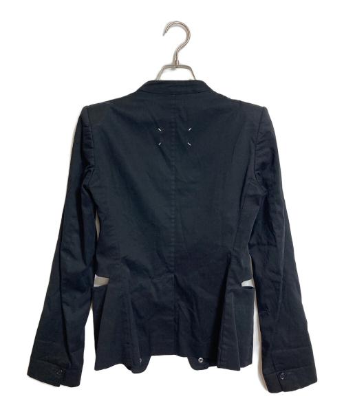 MARTIN MARGIELA（マルタン・マルジェラ）MARTIN MARGIELA (マルタン・マルジェラ) ラペルドッキングサイドカットジャケット ４つタグ　09SS ラペル着脱可 本人期 ここのえ期 ネイビー サイズ:38の古着・服飾アイテム