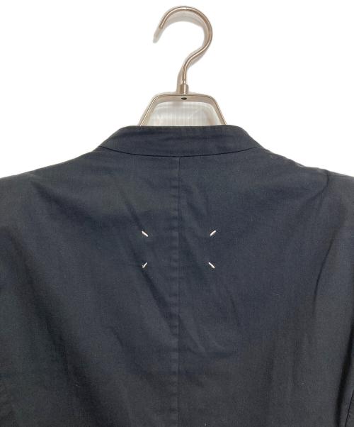 MARTIN MARGIELA（マルタン・マルジェラ）MARTIN MARGIELA (マルタン・マルジェラ) ラペルドッキングサイドカットジャケット ４つタグ　09SS ラペル着脱可 本人期 ここのえ期 ネイビー サイズ:38の古着・服飾アイテム