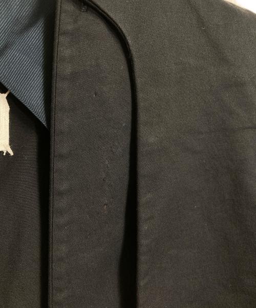 MARTIN MARGIELA（マルタン・マルジェラ）MARTIN MARGIELA (マルタン・マルジェラ) ラペルドッキングサイドカットジャケット ４つタグ　09SS ラペル着脱可 本人期 ここのえ期 ネイビー サイズ:38の古着・服飾アイテム