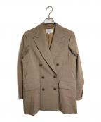 BEAUTY&YOUTHビューティーアンドユース）の古着「TRADITIONAL サマーウールダブルジャケット　オフィスカジュアル　セレモニー　日本製」｜ベージュ