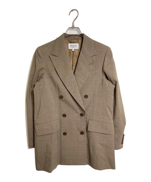 BEAUTY&YOUTH（ビューティーアンドユース）BEAUTY&YOUTH (ビューティーアンドユース) TRADITIONAL サマーウールダブルジャケット　オフィスカジュアル　セレモニー　日本製 ベージュ サイズ:36の古着・服飾アイテム