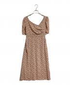 HER LIP TOハーリップトゥ）の古着「チェリーパターン ワンピース　ロングワンピース　総柄　さくらんぼ」｜ピンク