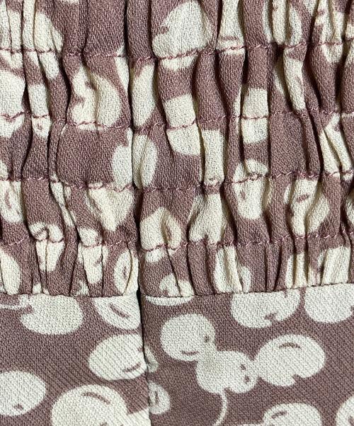 HER LIP TO（ハーリップトゥ）Her lip to (ハーリップトゥ) チェリーパターン ワンピース　ロングワンピース　総柄　さくらんぼ ピンク サイズ:Mの古着・服飾アイテム