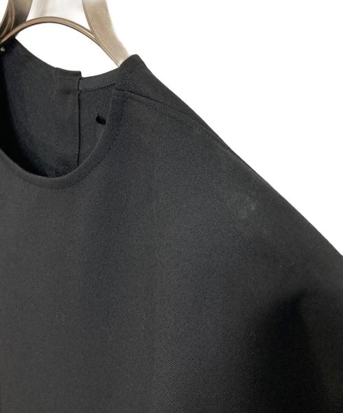 tricot COMME des GARCONS（トリココムデギャルソン）tricot COMME des GARCONS (トリココムデギャルソン) ウールフリルワンピース　ロングワンピース　フレアワンピース　半袖ワンピース ブラック サイズ:Mの古着・服飾アイテム