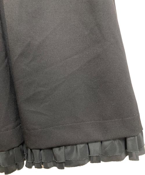 tricot COMME des GARCONS（トリココムデギャルソン）tricot COMME des GARCONS (トリココムデギャルソン) ウールフリルワンピース　ロングワンピース　フレアワンピース　半袖ワンピース ブラック サイズ:Mの古着・服飾アイテム