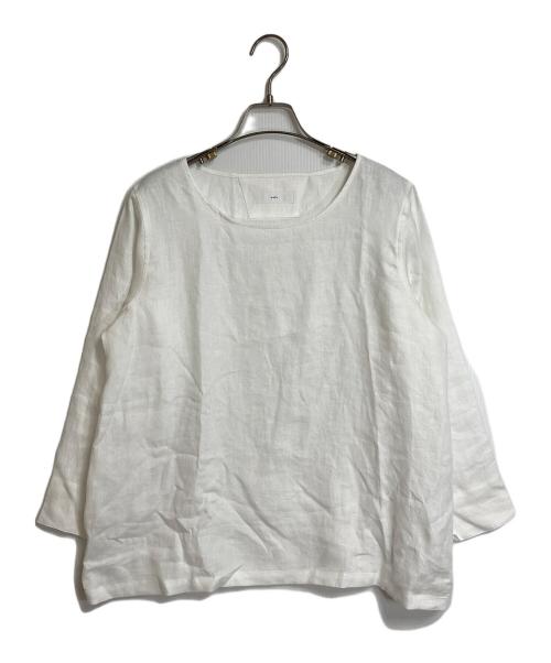 wafu（ワフー）wafu (ワフー) リネンブラウス ホワイト サイズ:2の古着・服飾アイテム