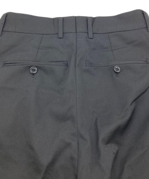 YUKI HASHIMOTO（ユウキハシモト）YUKI HASHIMOTO (ユウキハシモト) スラックス TWISTED TROUSERS ツイストトラウザーズ   デザインパンツ　日本製 ブラック サイズ:44の古着・服飾アイテム