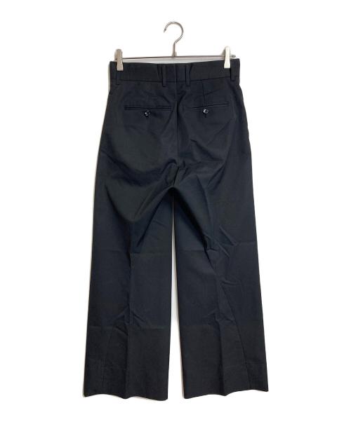 YUKI HASHIMOTO（ユウキハシモト）YUKI HASHIMOTO (ユウキハシモト) スラックス TWISTED TROUSERS ツイストトラウザーズ   デザインパンツ　日本製 ブラック サイズ:44の古着・服飾アイテム