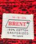 中古・古着 BRENT (ブレント) 【古着】60’Ｓプリントネルシャツ スキッパー　長袖シャツ　60年代　総柄 レッド サイズ:M-15-15 1/2：10000円