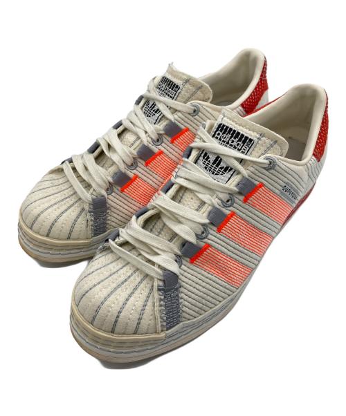 adidas（アディダス）adidas (アディダス) CRAIG GREEN (クレイグ グリーン) Superstar スーパースター　カジュアルシューズ ホワイト×レッド サイズ:US7の古着・服飾アイテム