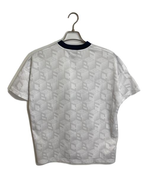 UMBRO（アンブロ）UMBRO (アンブロ) CITY BOYS FC (シティボーイズ エフシー) 417別注 game shirt  ゲームシャツ　プリントTシャツ グレー×ネイビー サイズ:Sの古着・服飾アイテム