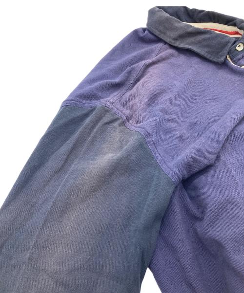 FRED PERRY（フレッドペリー）FRED PERRY (フレッドペリー) NIGEL CABOURN (ナイジェルケーボン) バックロゴバイカラーポロシャツ　長袖シャツ ネイビー サイズ:38の古着・服飾アイテム