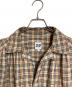 AiE (エーアイイー) Painter shirt Cotton Plaid ペインターシャツ　長袖シャツ　チェックシャツ　USA製　オーバーサイズ ベージュ サイズ:S：7000円