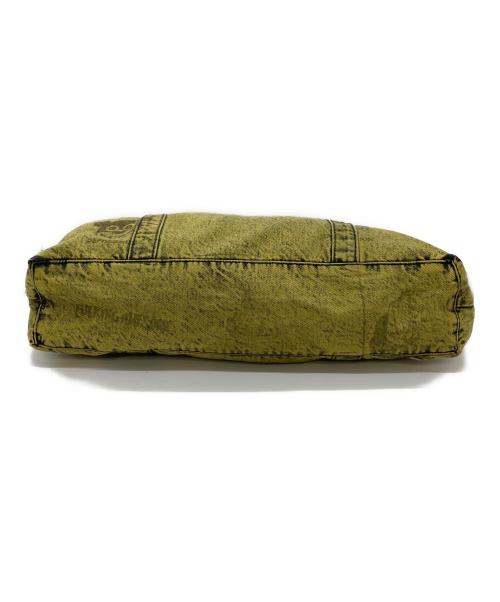 FUCKING AWESOME（ファッキンオーサム）FUCKING AWESOME (ファッキンオーサム) イエロープリントトートバッグ　コットントートバッグ イエロー サイズ:実寸参照の古着・服飾アイテム