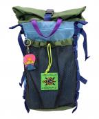 BRAIN DEADブレインデッド）の古着「バックパック EQUIPMENT CLIMBING BACKPACK   クライミングバックパック　リュック　通学」｜スカイブルー×グリーン