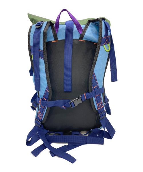 BRAIN DEAD（ブレインデッド）BRAIN DEAD (ブレインデッド) バックパック EQUIPMENT CLIMBING BACKPACK   クライミングバックパック　リュック　通学 スカイブルー×グリーン サイズ:実寸参照の古着・服飾アイテム