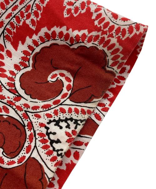 SOULEIADO（ソレイアード）SOULEIADO (ソレイアード) レーヨンプリント ギャザーパンツ　レーヨンパンツ　イージーパンツ　総柄 レッド サイズ:36の古着・服飾アイテム