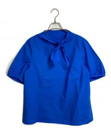 BALLSEY（ボールジィ）の古着「プロセスドコットン スカーフタイブラウス」｜ブルー