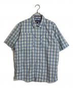 Patagoniaパタゴニア）の古着「半袖チェックシャツ」｜スカイブルー