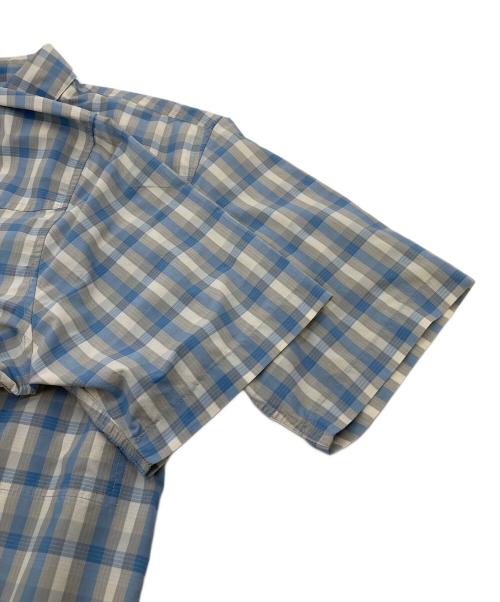 Patagonia（パタゴニア）Patagonia (パタゴニア) 半袖チェックシャツ スカイブルー サイズ:Mの古着・服飾アイテム