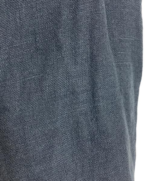 DIESEL（ディーゼル）DIESEL (ディーゼル) S-PLAN-X サークルDロゴリネンシャツ　長袖シャツ　麻 ブラック サイズ:46の古着・服飾アイテム