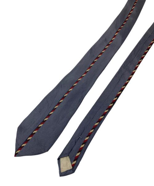 DRIES VAN NOTEN（ドリスヴァンノッテン）DRIES VAN NOTEN (ドリスヴァンノッテン) シルクネクタイ グレー サイズ:実寸参照の古着・服飾アイテム