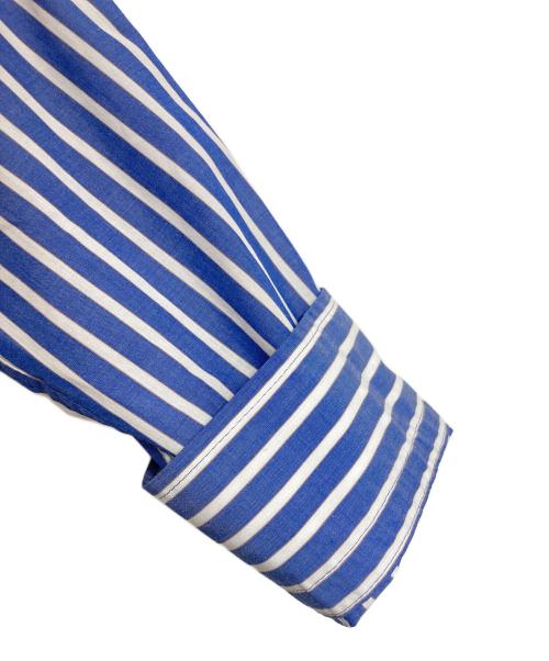 SLOBE IENA（スローブ イエナ）SLOBE IENA (スローブ イエナ) ニュアンスシャツ　長袖シャツ　オフィスカジュアル　セレモニー ホワイト×ブルー サイズ:実寸参照の古着・服飾アイテム