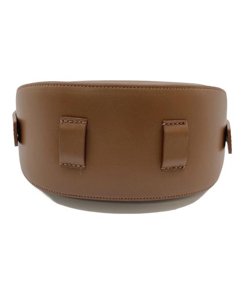 CHRISTIAN VILLA（クリスチャンヴィラ）CHRISTIAN VILLA (クリスチャンヴィラ) HARF MOON BAG  ハーフムーンバッグ　ミニバッグ　イタリア製 ブラウン サイズ:実寸参照の古着・服飾アイテム