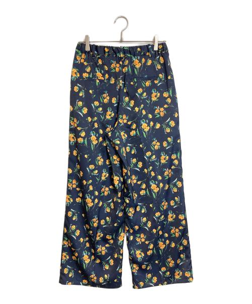 IENA（イエナ）IENA (イエナ) アソートフラワーパンツ　フラワープリント　花柄　セレモニー ネイビー サイズ:40の古着・服飾アイテム