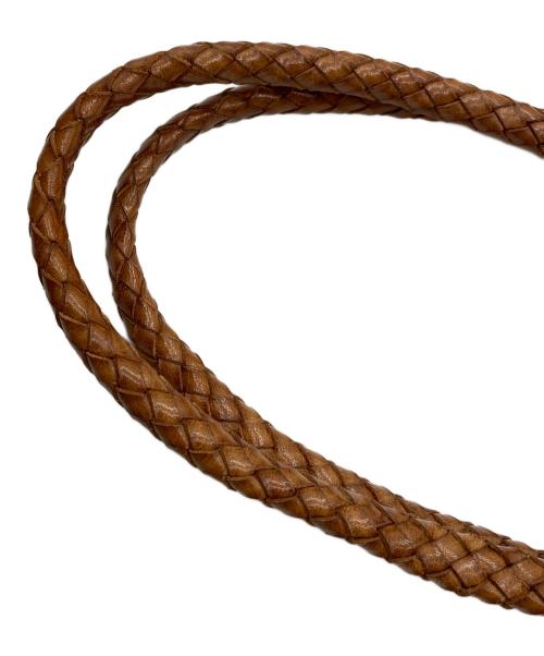 SAINT CHRISTOPHER（セント クリストファー）SAINT CHRISTOPHER (セント クリストファー) ドラゴンディフュージョン トートバッグ　編み上げ ブラウン サイズ:実寸参照の古着・服飾アイテム