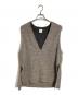 Spick and Span（スピックアンドスパン）の古着「リネンツイードベスト　ジレ　麻　日本製」｜ベージュ