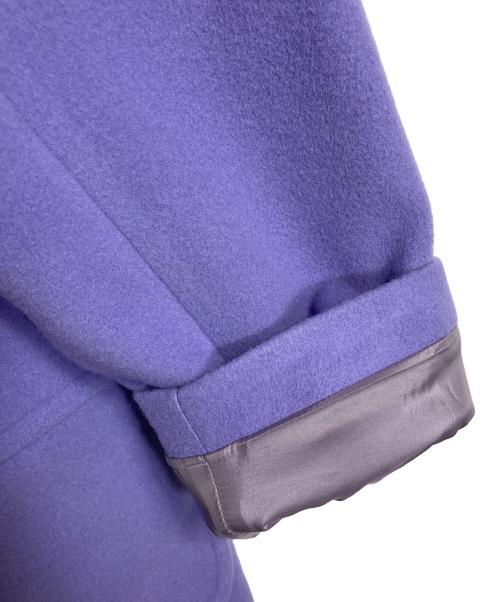 SLOBE IENA（スローブ イエナ）SLOBE IENA (スローブ イエナ) スイビダブルクロスノーカラーダブル前コート　アウター　ウールコート　日本製 パープル サイズ:36の古着・服飾アイテム