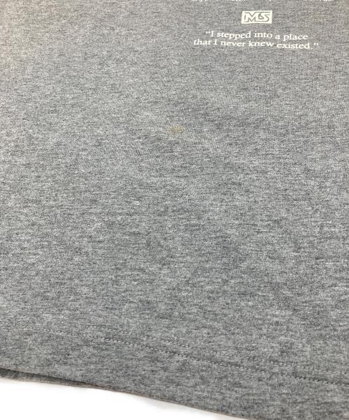 MAISON SPECIAL（メゾンスペシャル）MAISON SPECIAL (メゾンスペシャル) Flocky Print Polo Color Theater T-shirt グレー サイズ:FREEの古着・服飾アイテム