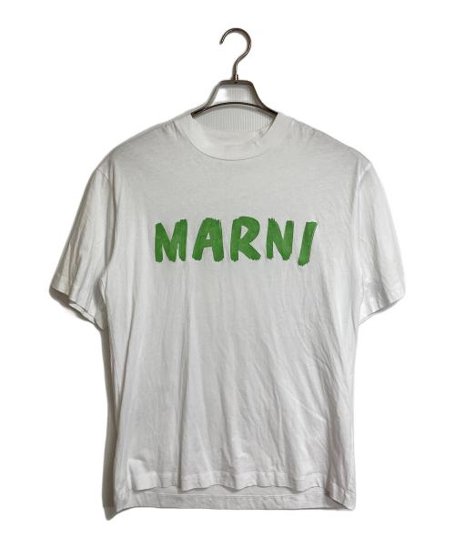 MARNI（マルニ）MARNI (マルニ) プリントTシャツ　ロゴTシャツ　半袖　S/S  Tee  ポルトガル製 ホワイト サイズ:38の古着・服飾アイテム