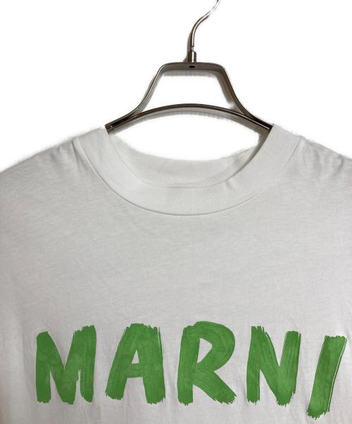 MARNI（マルニ）MARNI (マルニ) プリントTシャツ　ロゴTシャツ　半袖　S/S  Tee  ポルトガル製 ホワイト サイズ:38の古着・服飾アイテム