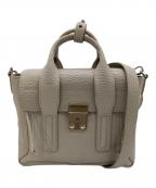 3.1 phillip limスリーワンフィリップリム）の古着「ショルダーバッグ　2wayバッグ　ハンドバッグ　セレモニー」｜ホワイト