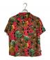 stussy（ステューシー）の古着「ボタニカルアロハシャツ　レーヨンシャツ　半袖シャツ　花柄　総柄」｜レッド×ブラウン